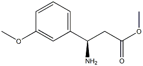 METHYL (3R)-3-AMINO-3-(3-METHOXYPHENYL)PROPANOATE 结构式