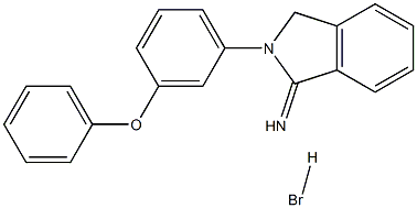 2-(3-PHENOXYPHENYL)ISOINDOLIN-1-IMINE HYDROBROMIDE 结构式