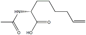 R-2-ACETYLAMINO-OCT-7-ENOIC ACID 结构式