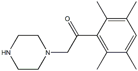 2-PIPERAZIN-1-YL-1-(2,3,5,6-TETRAMETHYLPHENYL)ETHANONE 结构式