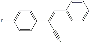 (2Z)-2-(4-FLUOROPHENYL)-3-PHENYLACRYLONITRILE 结构式