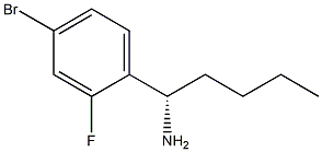 (1S)-1-(4-BROMO-2-FLUOROPHENYL)PENTYLAMINE 结构式
