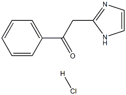 2-(1H-咪唑-2-基)-1-苯基乙-1-酮盐酸盐 结构式