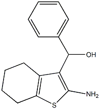 (2-AMINO-4,5,6,7-TETRAHYDRO-1-BENZOTHIEN-3-YL)(PHENYL)METHANOL 结构式