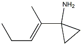 (E)-1-(Pent-2-en-2-yl)cyclopropanamine 结构式
