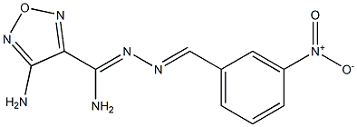 4-Amino-N'-(3-nitrobenzylidene)-1,2,5-oxadiazole-3-carbohydrazonamide 结构式