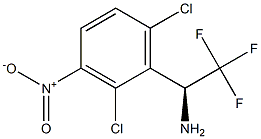 (1S)-1-(2,6-DICHLORO-3-NITROPHENYL)-2,2,2-TRIFLUOROETHYLAMINE 结构式
