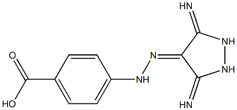 4-[2-(3,5-DIIMINOPYRAZOLIDIN-4-YLIDENE)HYDRAZINO]BENZOIC ACID 结构式
