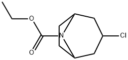 3-CHLORO-8-AZA-BICYCLO[3.2.1]OCTANE-8-CARBOXYLIC ACID ETHYL ESTER 结构式