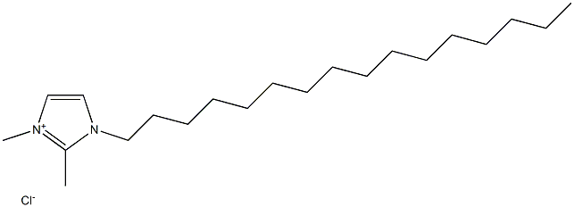 1-十六烷基-2,3-二甲基咪唑氯盐 结构式