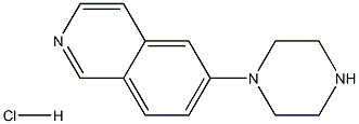 6-(1-PIPERAZINYL)-ISOQUINOLINE HYDROCHLORIDE 结构式