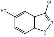 3-氯-5-羟基-1H-吲唑 结构式