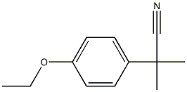 2-(4-乙氧基)-2-甲基丙腈 结构式