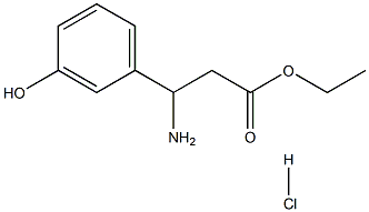 3-AMINO-3-(3-HYDROXY-PHENYL)-PROPIONIC ACID ETHYL ESTER HCL 结构式