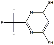 2-(TRIFLUOROMETHYL)PYRIMIDINE-4,6-DITHIOL 结构式