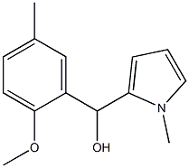 2-METHOXY-5-METHYLPHENYL-(1-METHYL-2-PYRROLYL)METHANOL 结构式