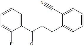 3-(2-CYANOPHENYL)-2'-FLUOROPROPIOPHENONE 结构式