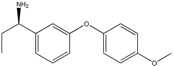 (1R)-1-[3-(4-Methoxyphenoxy)phenyl]propylamine 结构式