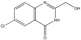 6-CHLORO-2-(HYDROXYMETHYL)QUINAZOLIN-4(3H)-ONE 结构式