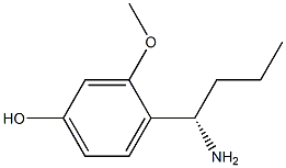 4-((1S)-1-AMINOBUTYL)-3-METHOXYPHENOL 结构式