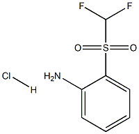 2-[(DIFLUOROMETHYL)SULFONYL]ANILINE HYDROCHLORIDE 结构式