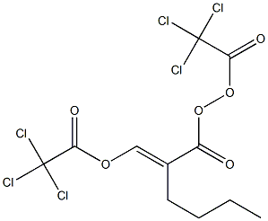 1,3-BIS(TRICHLOROACETOXY) PROPYL METHACRYLATE 结构式