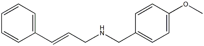 N-(4-METHOXYBENZYL)-3-PHENYLPROP-2-EN-1-AMINE 结构式