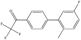 4'-(3-FLUORO-6-METHYLPHENYL)-2,2,2-TRIFLUOROACETOPHENONE 结构式