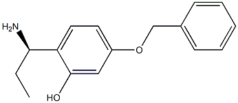 2-((1R)-1-AMINOPROPYL)-5-(PHENYLMETHOXY)PHENOL 结构式