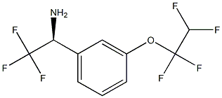 (1S)-2,2,2-TRIFLUORO-1-[3-(1,1,2,2-TETRAFLUOROETHOXY)PHENYL]ETHYLAMINE 结构式