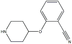 2-(哌啶-4-基氧)苯腈 结构式