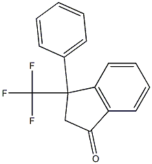 3-PHENYL-3-(TRIFLUOROMETHYL)INDAN-1-ONE 结构式