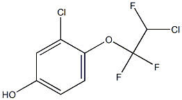 3-CHLORO-4-(2-CHLORO-1,1,2-TRIFLUOROETHOXY)PHENOL 结构式