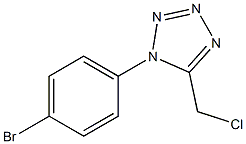1-(4-Bromophenyl)-5-(chloromethyl)-1H-tetrazole 结构式
