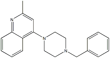 4-(4-Benzylpiperazin-1-yl)-2-methylquinoline 结构式