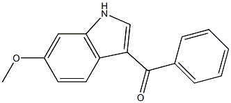 (6-METHOXY-1H-INDOL-3-YL)(PHENYL)METHANONE 结构式