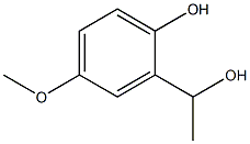 2-(1-HYDROXYETHYL)-4-METHOXYPHENOL 结构式