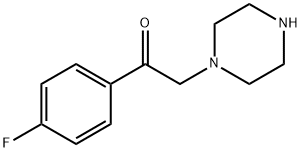 1-(4-氟苯基)-2-(哌嗪-1-基)乙烷-1-酮 结构式