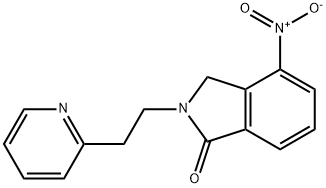 4-硝基-2-(2-(吡啶-2-基)乙基)异吲哚啉-1-酮 结构式