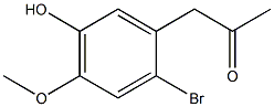 2-BROMO-5-HYDROXY-4-METHOXYPHENYLACETONE 结构式