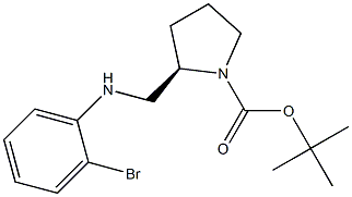 (R)-1-BOC-2-[(2-BROMO-PHENYLAMINO)-METHYL]-PYRROLIDINE 结构式