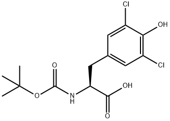 BOC-DL-PHE(3,5-CL 2, 4-OH)-OH 结构式