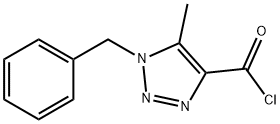 1-BENZYL-5-METHYL-1H-1,2,3-TRIAZOLE-4-CARBONYL CHLORIDE 结构式