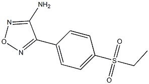 4-[4-(Ethylsulfonyl)phenyl]-1,2,5-oxadiazol-3-amine 结构式