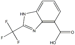 2-(TRIFLUOROMETHYL)-1H-BENZIMIDAZOLE-4-CARBOXYLIC ACID 结构式