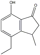 4-ETHYL-7-HYDROXY-3-METHYLINDAN-1-ONE 结构式