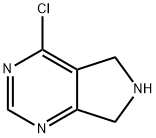 4-氯-5H,6H,7H-吡咯并[3,4-D]嘧啶 结构式
