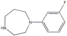 1-(3-FLUOROPHENYL)HOMOPIPERAZINE 结构式