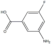 5-AMINO-3-FLUOROBENZOIC ACID 结构式