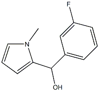 3-FLUOROPHENYL-(1-METHYL-2-PYRROLYL)METHANOL 结构式